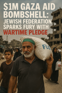 $1M GAZA AID BOMBSHELL: JEWISH FEDERATION SPARKS FURY WITH WARTIME PLEDGE