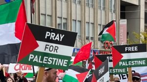 Toronto protest speaker charged with terrorism offence over alleged Hamas ties