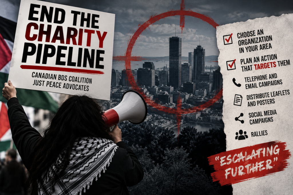 Anti Israel Campaign Names Montreal Jewish Organizations