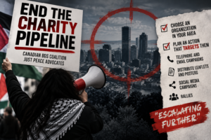 Anti Israel Campaign Names Montreal Jewish Organizations